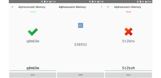 Alphanumeric Memory